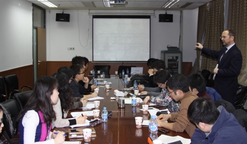 Prof.Valentine at Peking Univ.